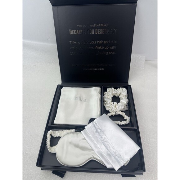 Blissy 100% Mulberry Silk 4PC Standard Pillowcase Dream Set NEW - Picture 5 of 7